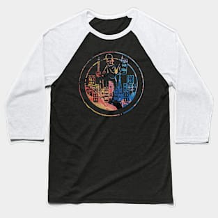 Psychedelic Old Coin Baseball T-Shirt